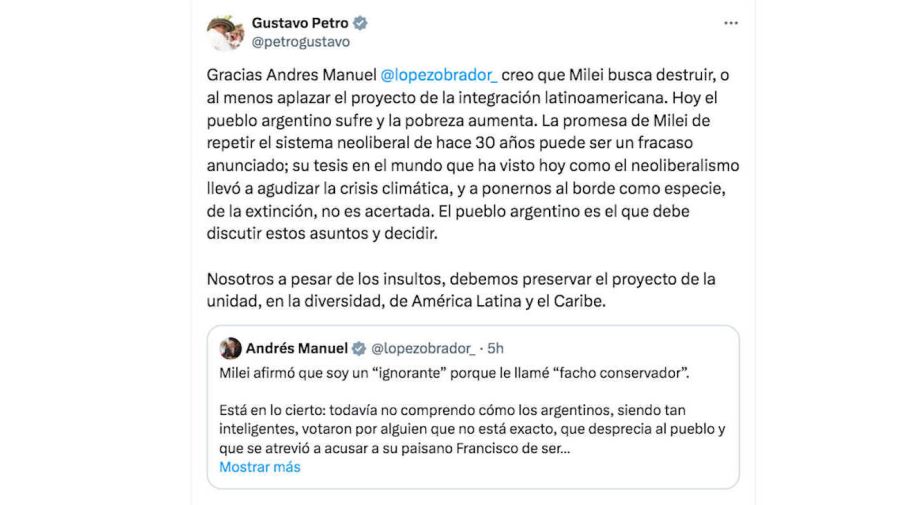 Gustavo Petro Tweet 20240328