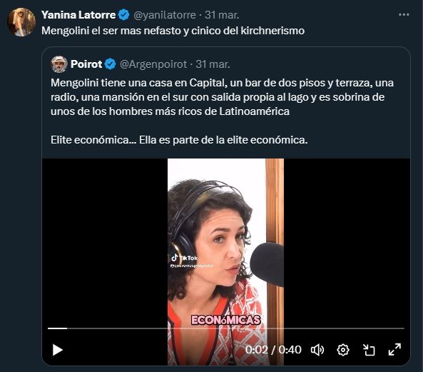 Yanina Latorre contra Julia Mengolini 1