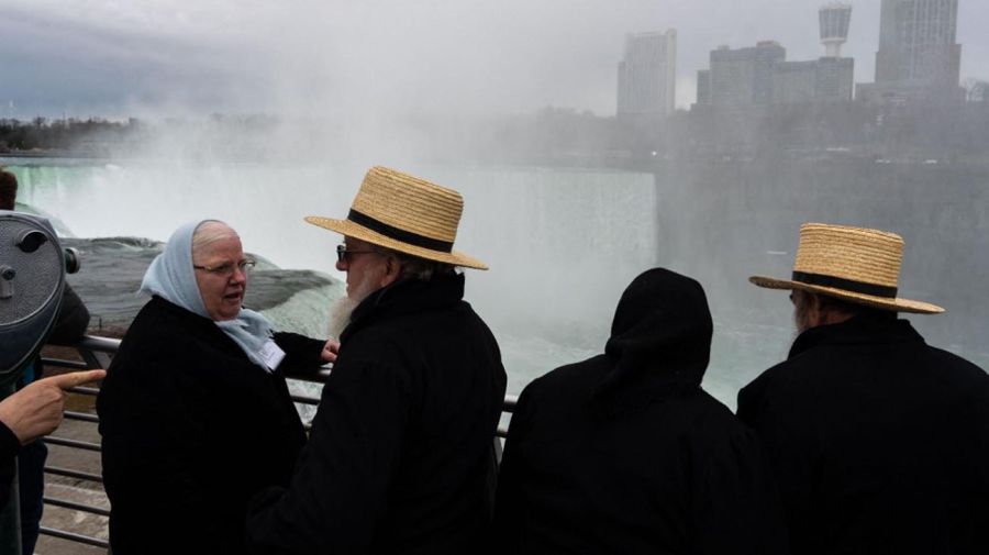 preparativos en las Cataratas del Niagara por el eclipse de sol