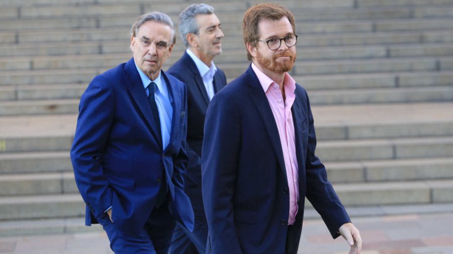 Nicolás Posse y el ministro del Interior, Guillermo Francoscon los diputados por Hacemos Coalición Federal 20240408