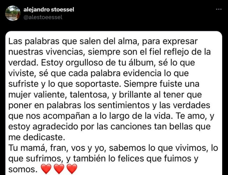 Alejandro Stoessel habló sobre el nuevo álbum de Tini