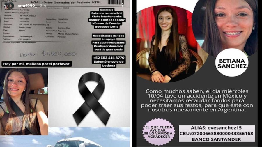 Murió una argentina, Betiana Sánchez, de 27 años, en un brutal choque en México.