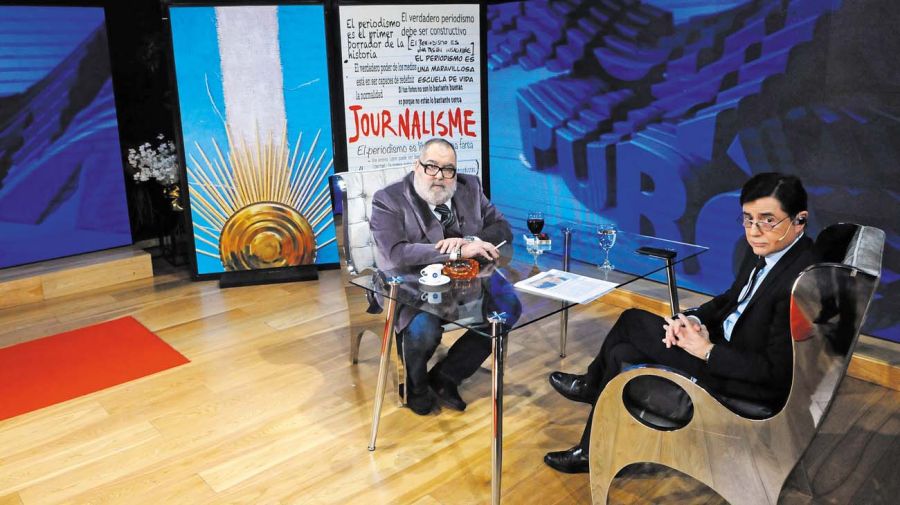 Jorge Lanata, en la entrevista con Jorge Fontevecchia.