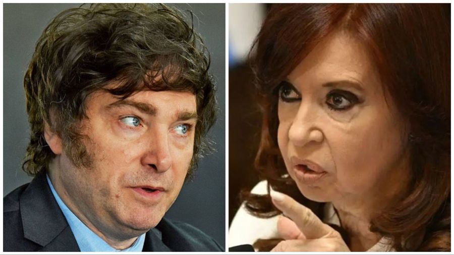 Javier Milei y Cristina Kirchner