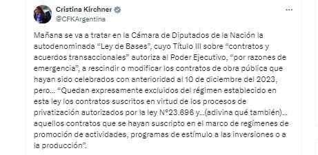 Cristina Kirchner