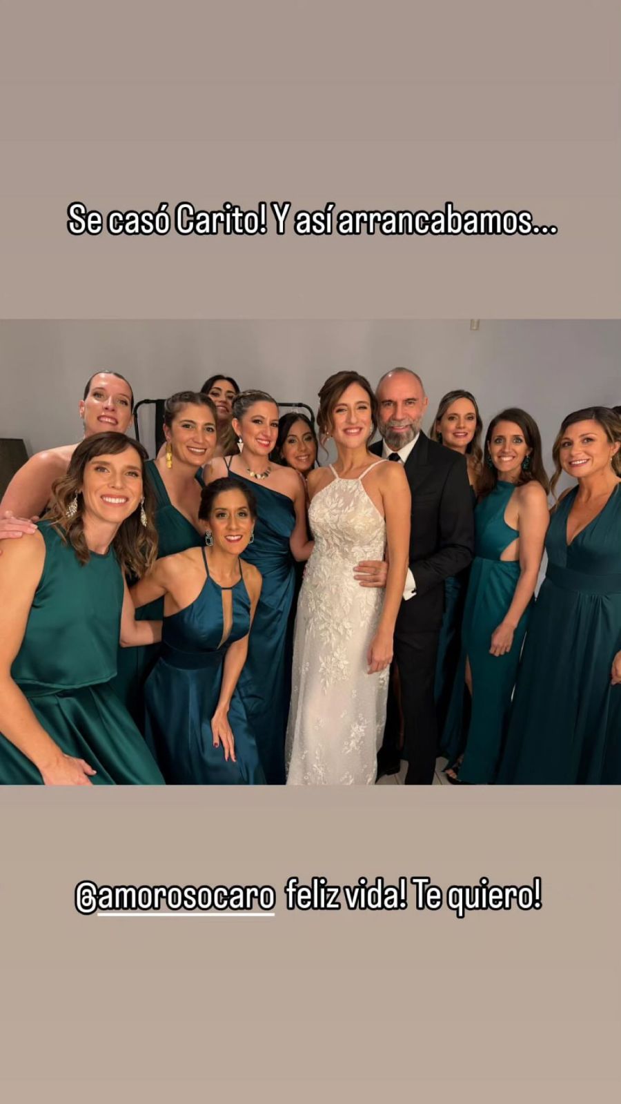 Los mejores looks en la boda de Carolina Amoroso y Guido Covini