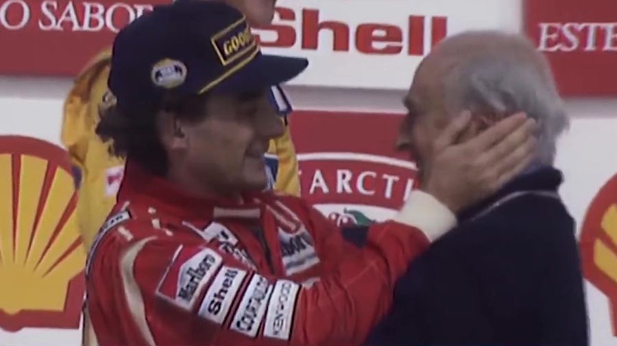 Ayrton Senna Y Juan Manuel Fangio