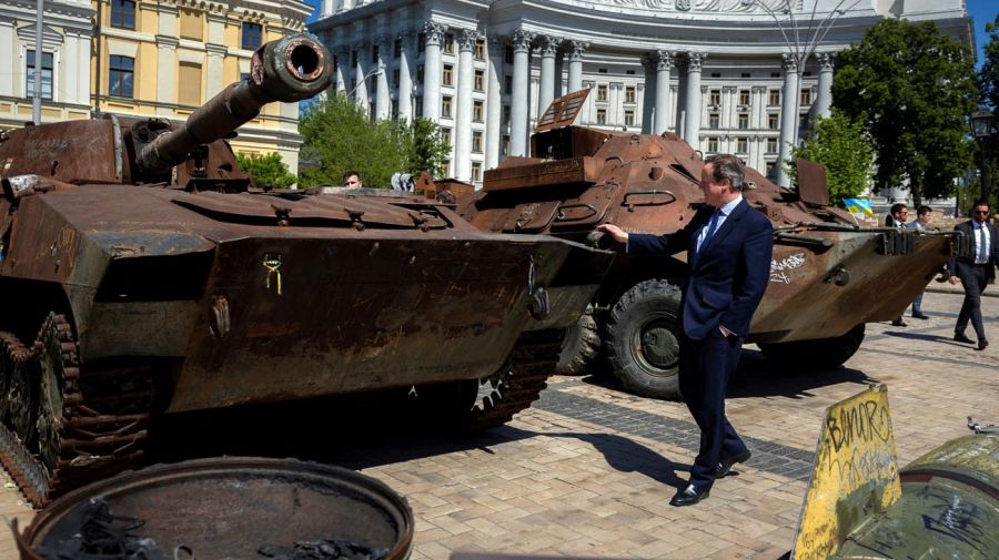 David Cameron en Ukrania