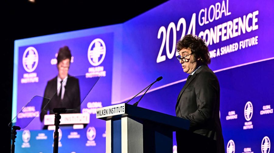 Javier Milei en la Fundación Milken