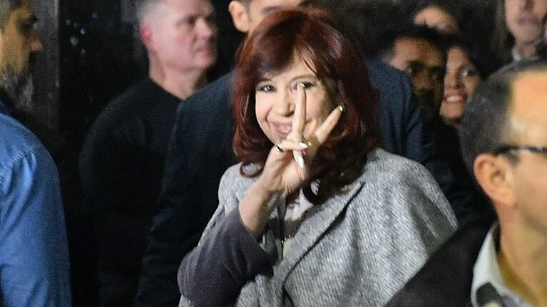 Cristina Kirchner, en el Instituto Patria.