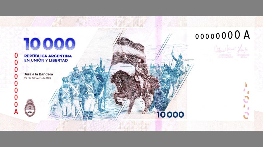 nuevo billete de 10 mil pesos