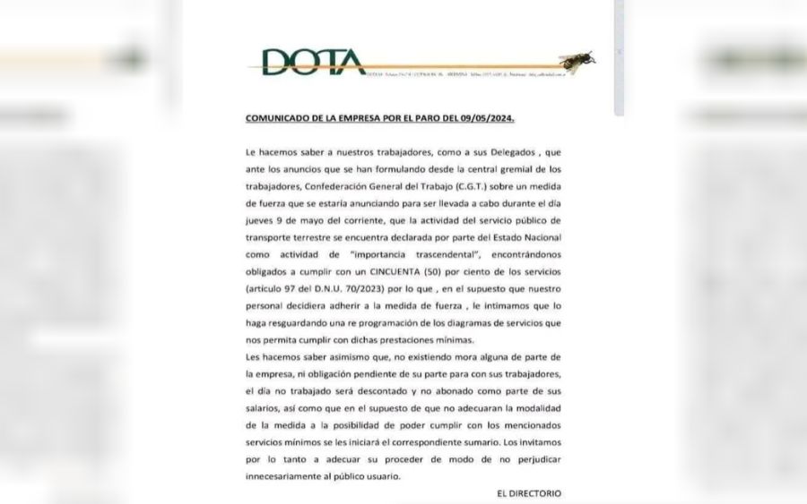 Comunicado de DOTA