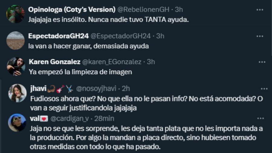 Las criticas de los fanáticos de Gran Hermano hacia Furia