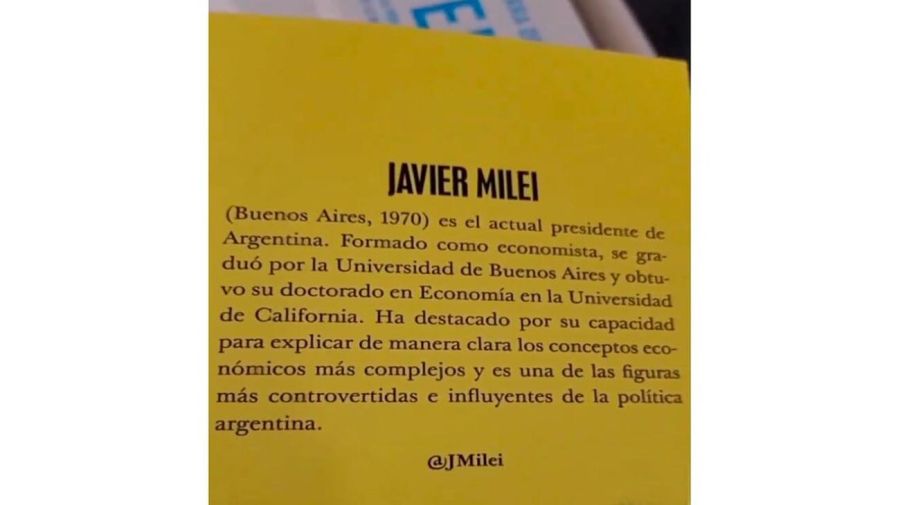 nuevo libro de Javier Milei