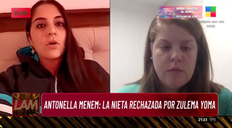 Antonella Menem asegura que se hizo el ADN y es hija de Carlitos Menem Junior