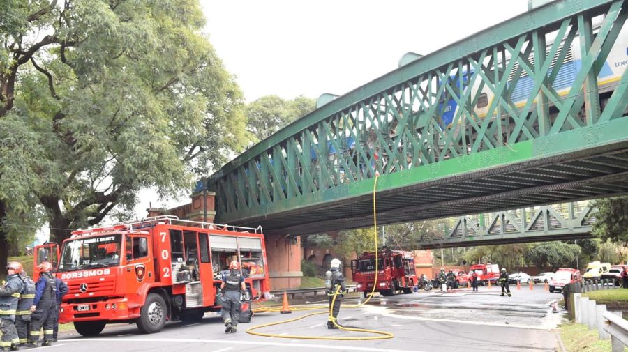 Choque y descarrilamiento del tren San Martín en Palermo