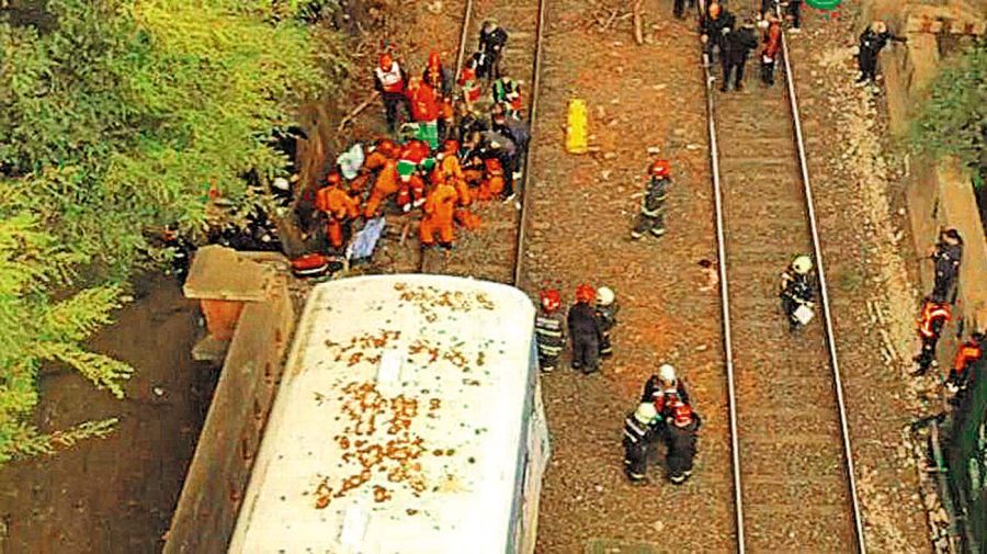 Choque y descarrilamiento del tren San Martín en Palermo 20240511