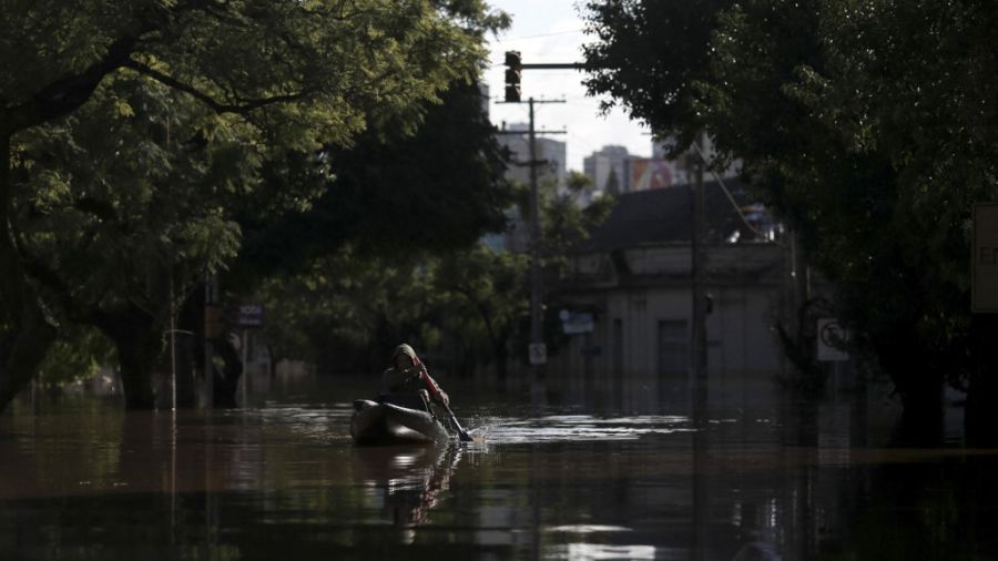 Porto Alegre no tiene paz: volvió a llover y el mal tiempo seguiría hasta el lunes.