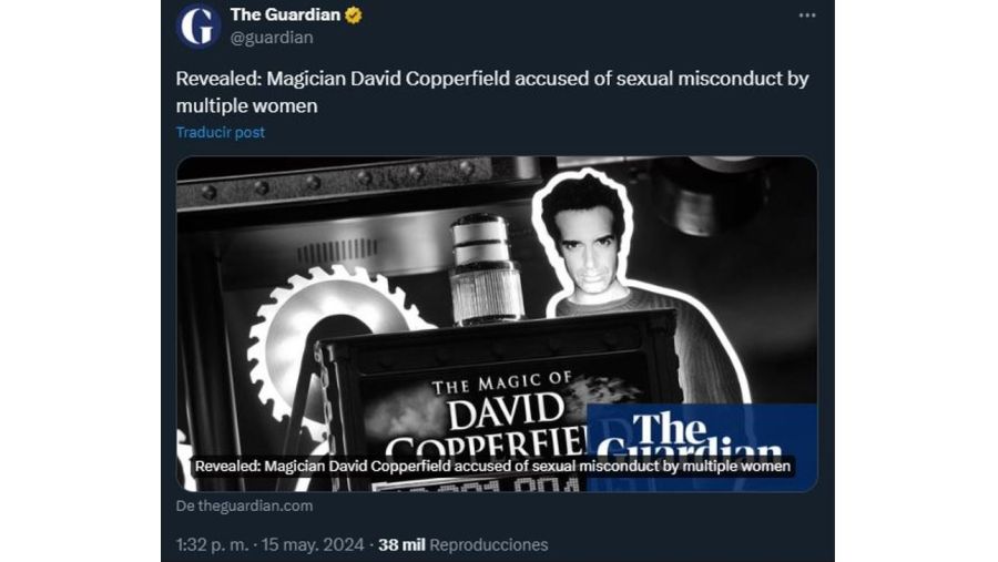 Acusaciones de abuso contra David Copperfield