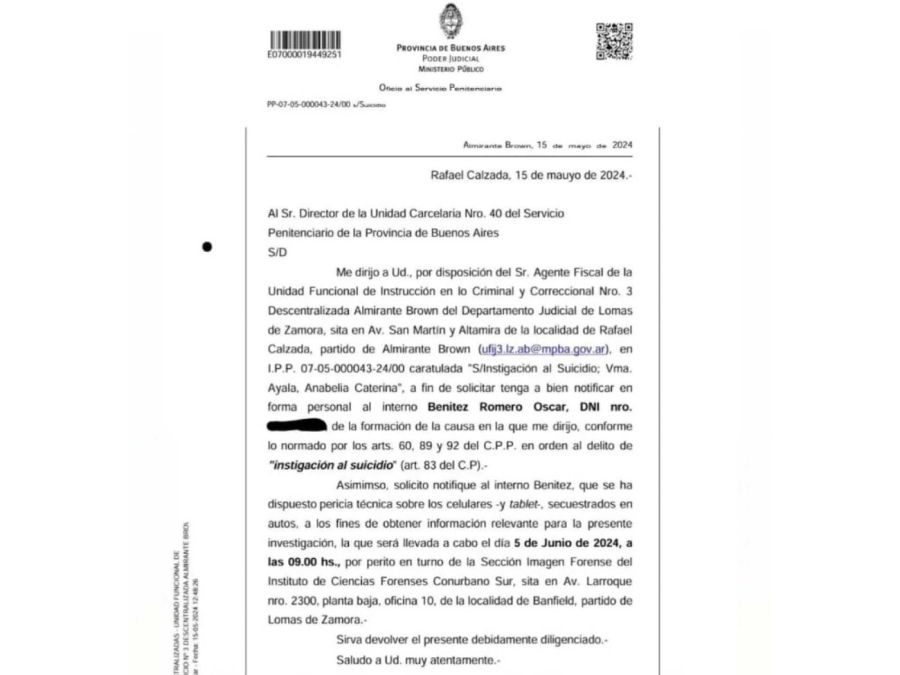 Caso contra el ex Boca Junior Benítez 20240516