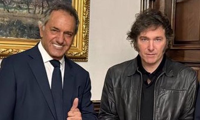 Daniel Scioli y Javier Milei