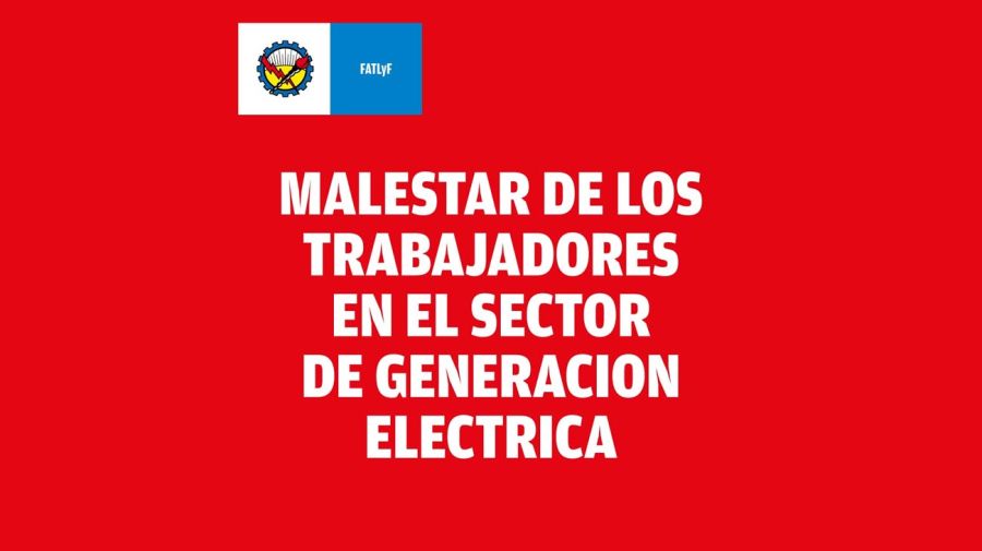 Por el conflicto entre CAMMESA y las generadoras amenazan con medidas de fuerza.