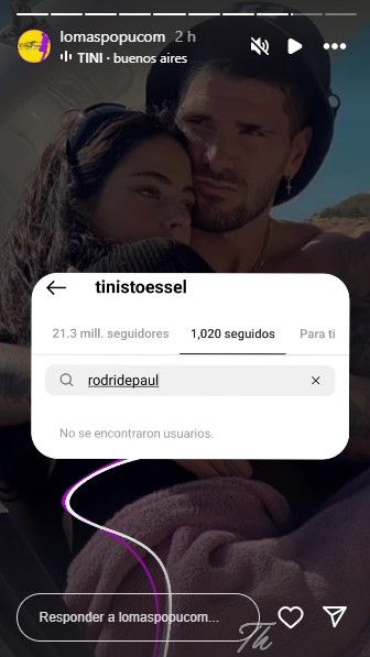 La reacción de Tini Stoessel con Rodrigo De Paul en las redes sociales
