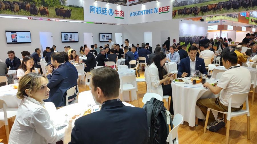 Pabellón de la carne argentina en el SIAL China