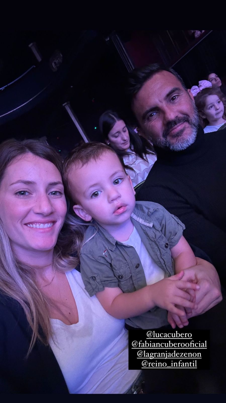 La salida en familia de Mica Viciconte, Fabián Cubero y Luca Cubero