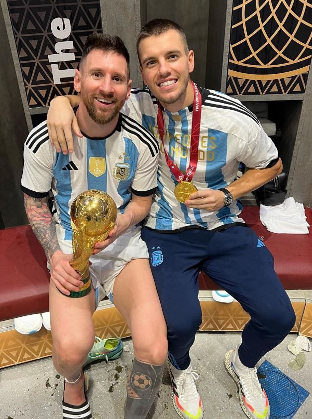 Giovani Lo Celso y Messi