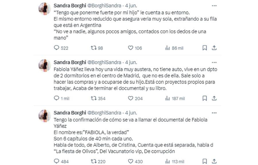 Sandra Borghi habló de la serie de Fabiola Yáñez 20240605