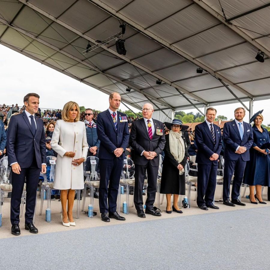 Máxima Zorreguieta y Brigitte Macron junto a sus esposos