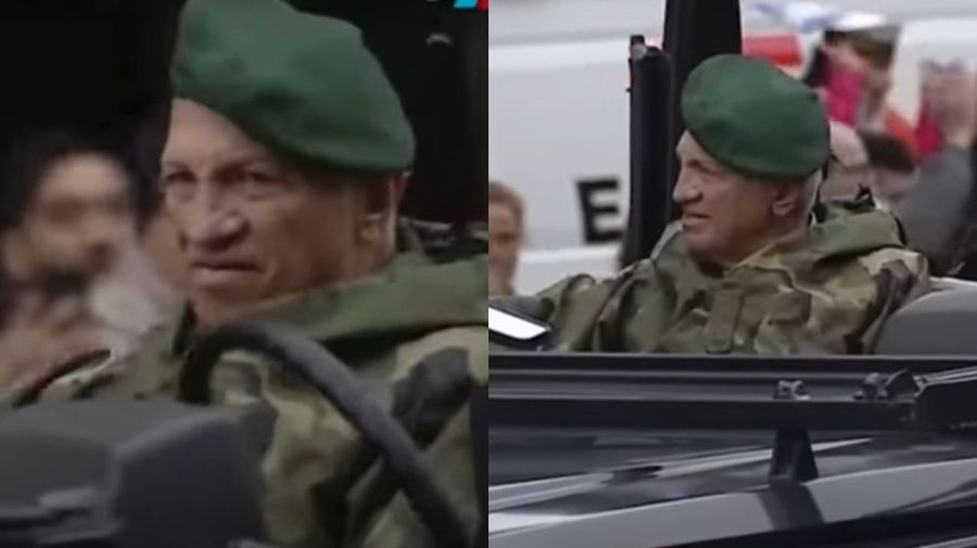 Aldo Rico en el desfile militar