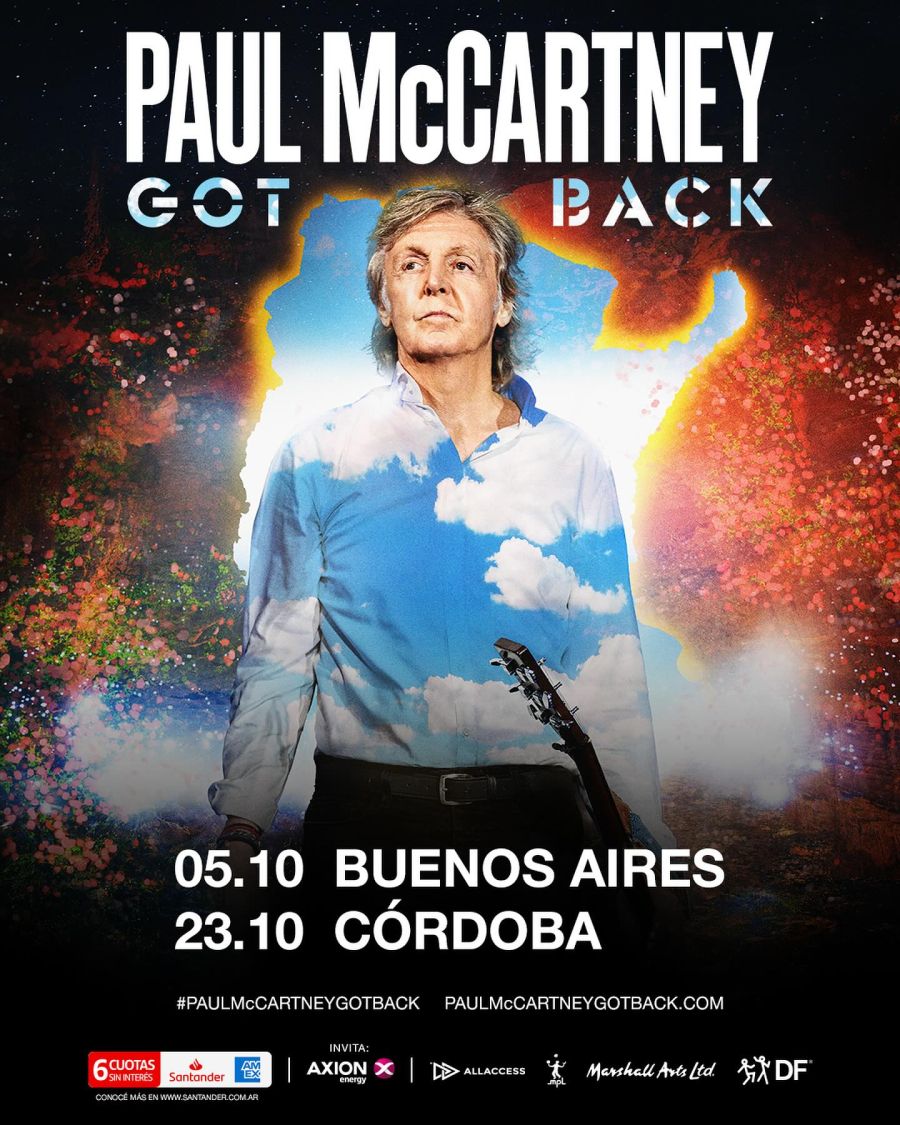 Después de cinco años, Paul McCartney vuelve a Argentina en octubre con su tour “Got Back”