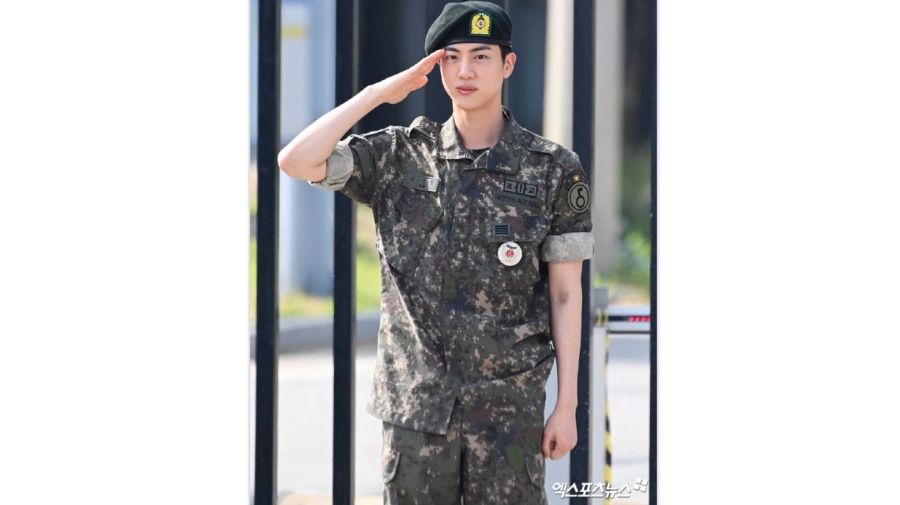 Jin dado de alta del servicio militar