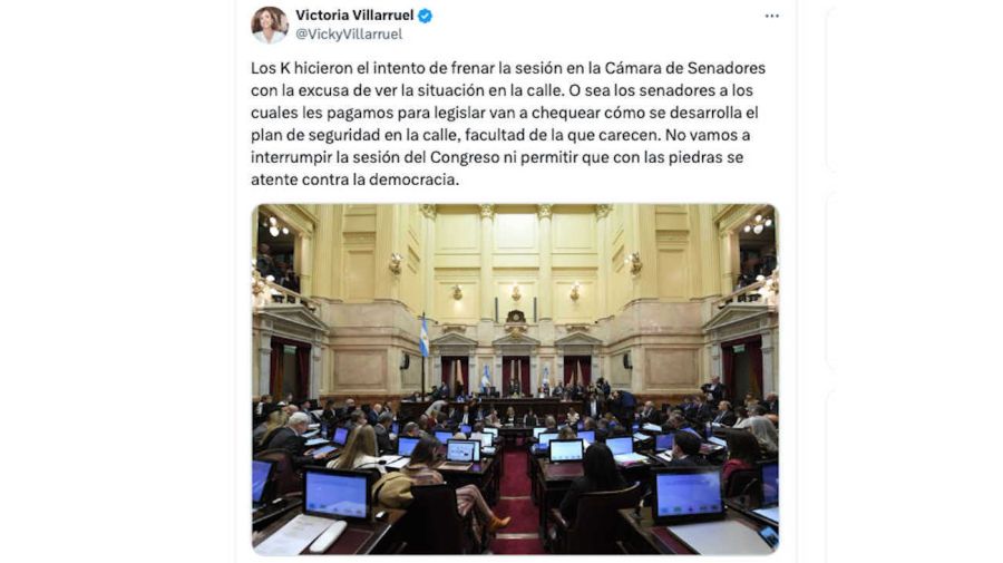 Victoria Villarruel Tweet 20240612
