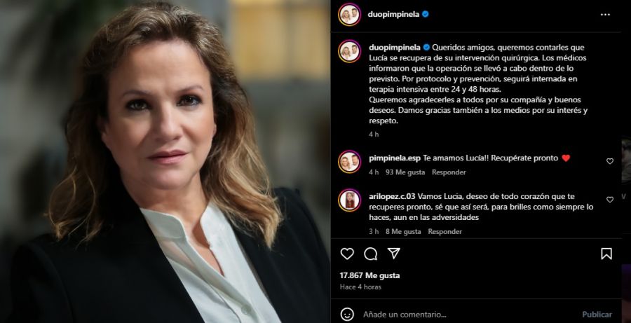 Comunicado oficial sobre la salud de Lucía Galán