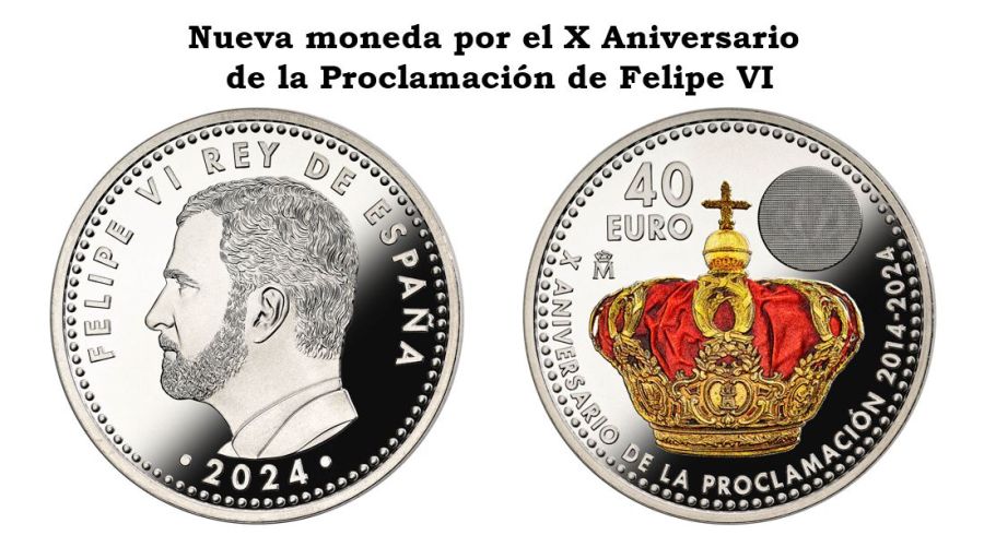 Moneda conmemorativa a Felipe VI