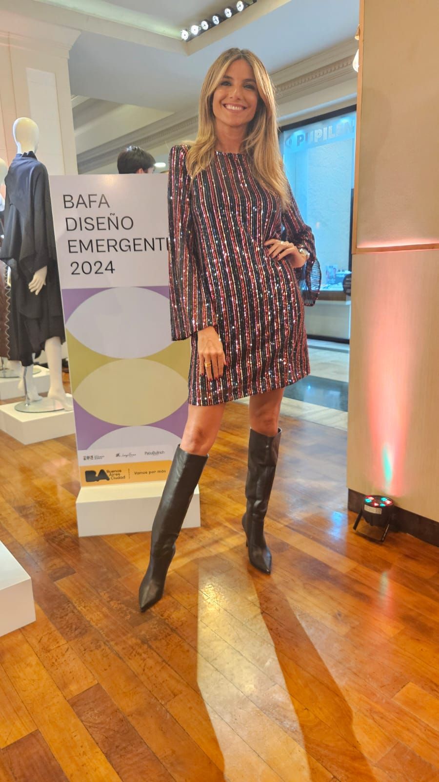 María Belén Ludueña en el evento de BAFA diseño emergente