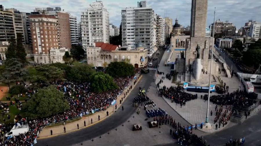 Acto por el Día de la Bandera en Rosario