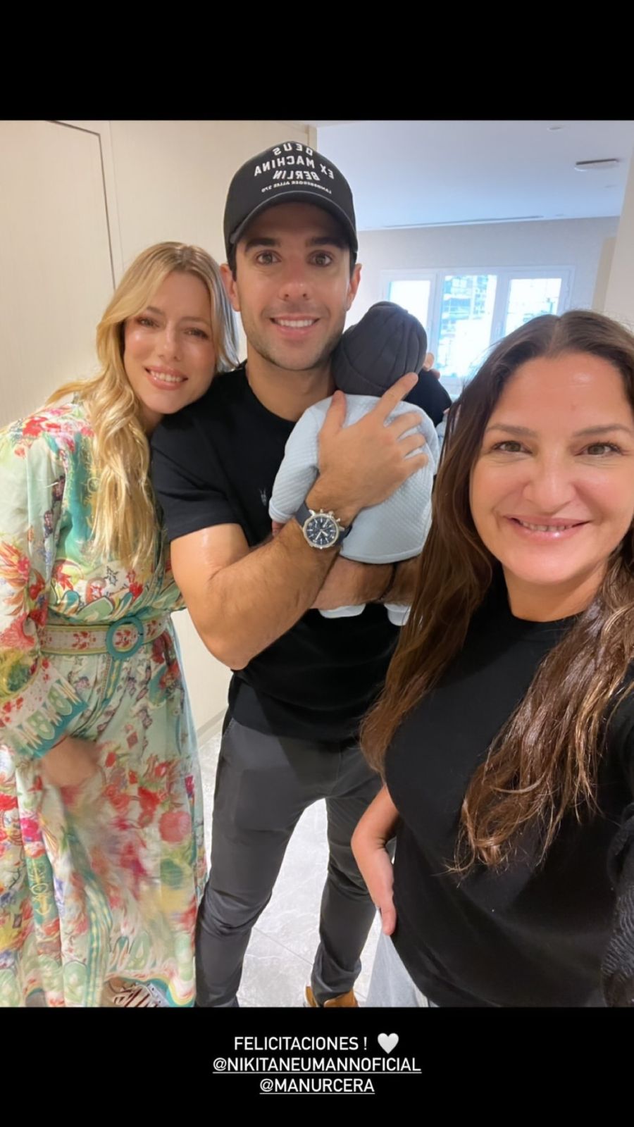 Nicole Neumann y Manu Urcera se mostraron juntos por primera vez con su hijo, Cruz Urcera
