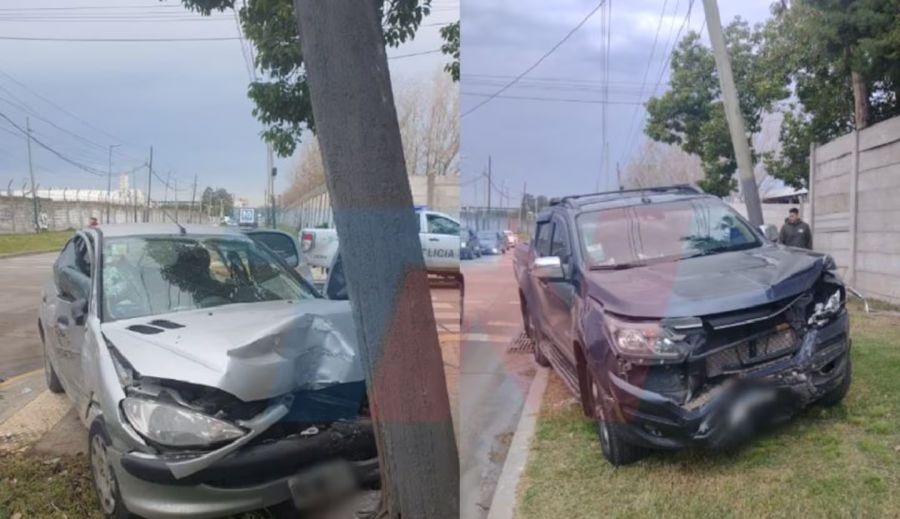 Así quedó el auto de María Valenzuela tras el accidente 2