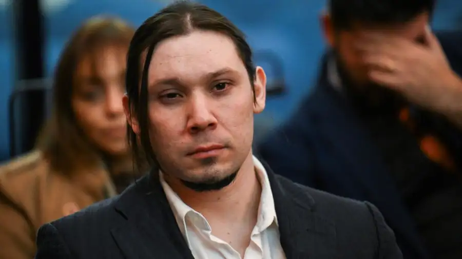 Nicolás Carrizo no julgamento do assassinato de Cristina Fernández