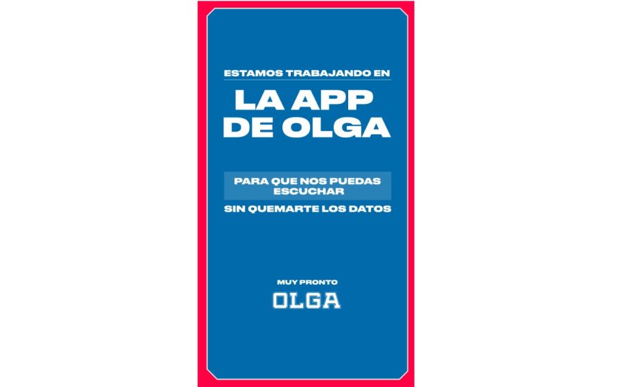 Olga está creando una app