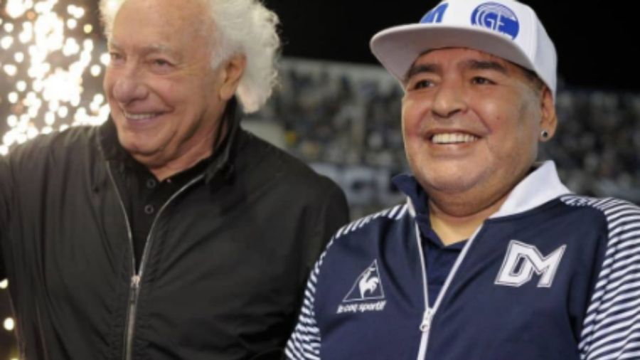 Guillermo Coppola y Diego Maradona