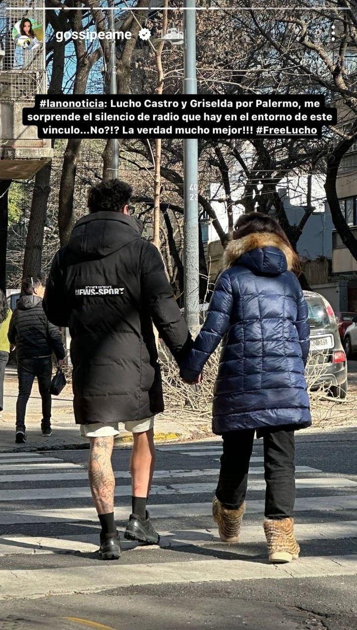 Más enamorado que nunca: la foto de Luciano Castro y Griselda Siciliani en pleno centro