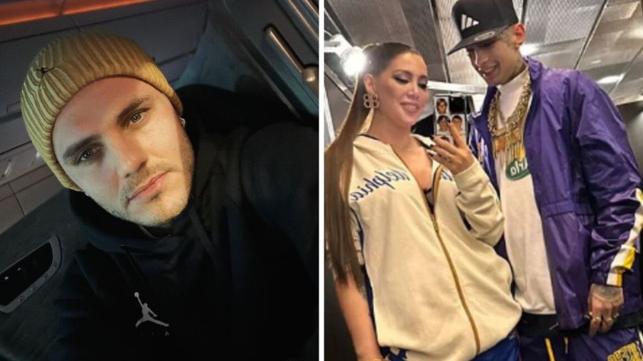 Mauro Icardi volvió a Estambul y Wanda Nara aprovechó para acercarse a L-Gante: las fotos