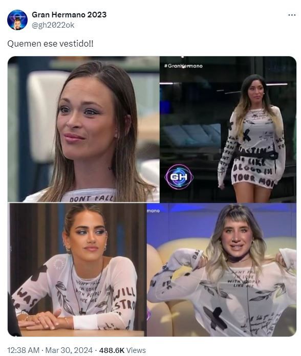 La historia del vestido maldito que eliminó a cuatro participantes de Gran Hermano