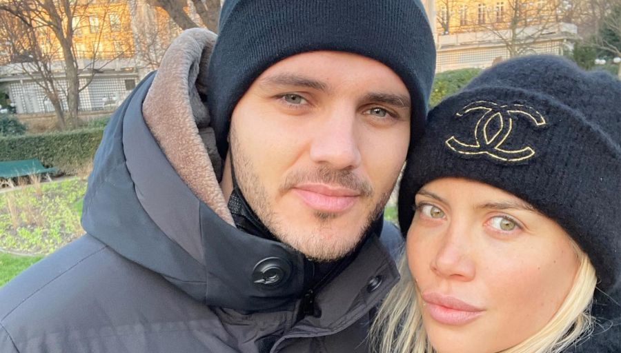 Mauro Icardi y Wanda Nara al principio de su relación