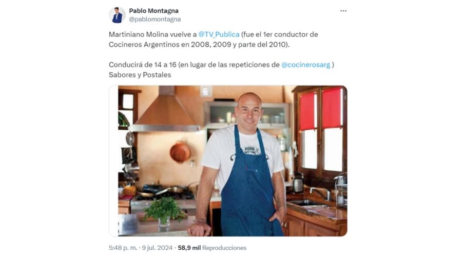 Martiniano Molina a la TVP